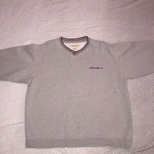 Eddie Bauer authentic Grey crew neck sweater